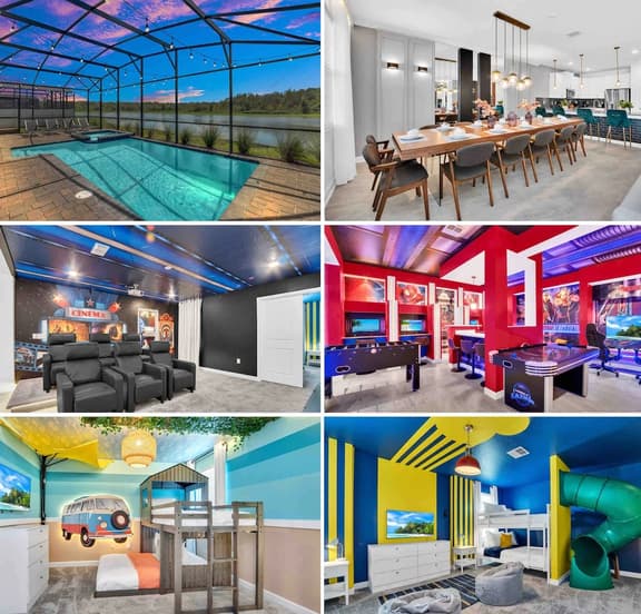 3017PS · Brand New Luxury 9BR Villa/ Pool/Spa/Game Room - Image 1